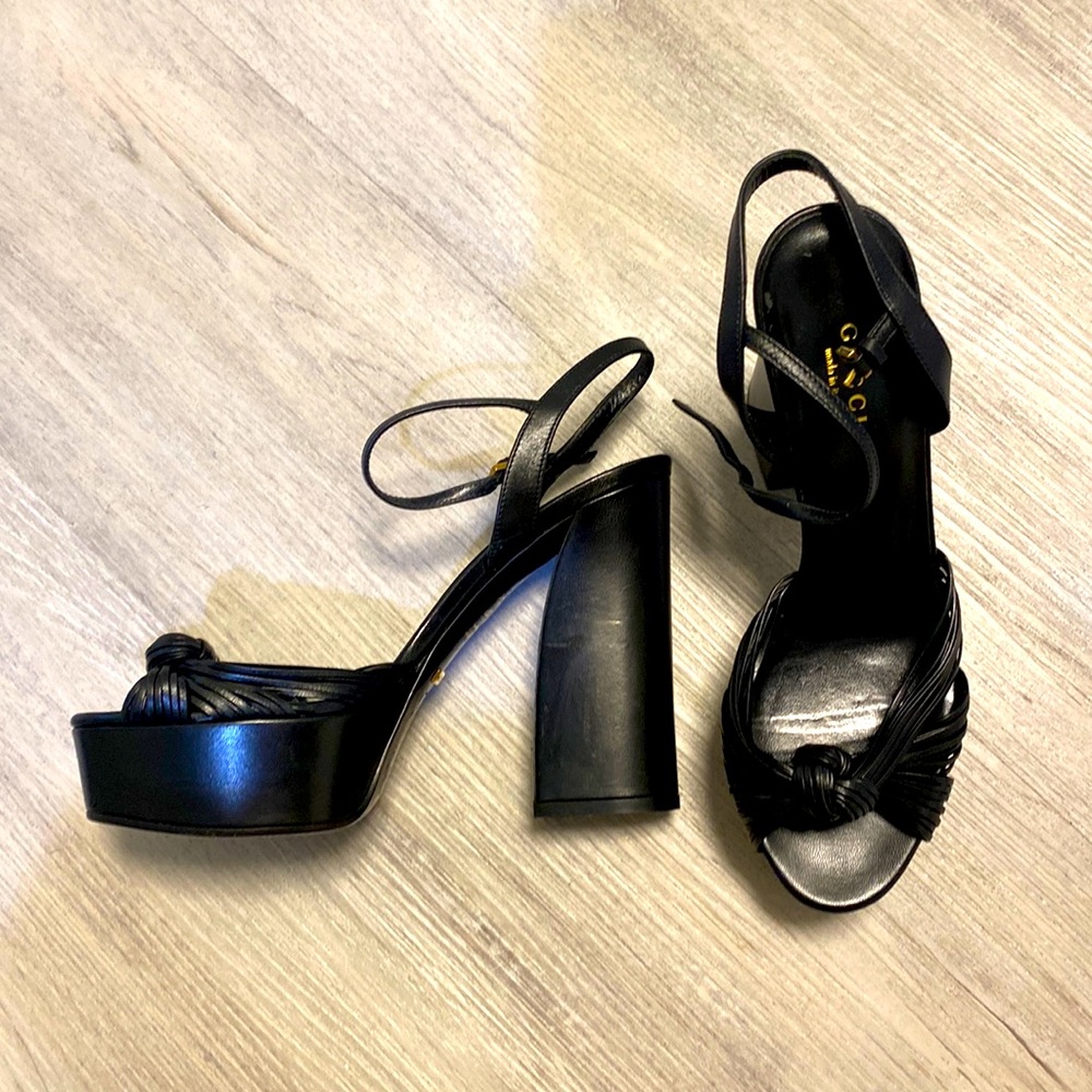 Gucci shoes sandals platform heels